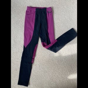 Kerrits girls XL purple/black riding pants